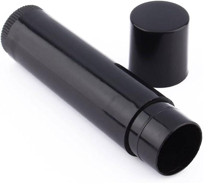 Ymiko 100PCS Black lipstick Tube, DIY Lipsticks Lip