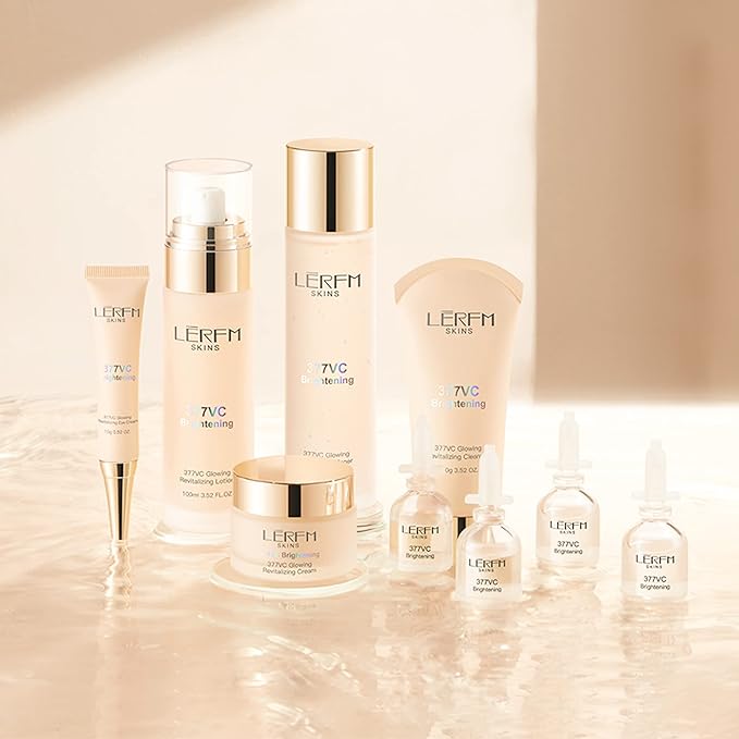 Skin Care Set 9 in 1 Facial Cleanser, Toner, Serum, Face Lotion, Cream & Eye Cream β Hydrating, Anti-Aging &Brightening Daily Routine for Glowing Skin