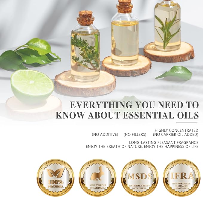 Peppermint Essential Oil, MAYJAM Peppermint Oil for Diffusers for Home, 30ML Pure Essential Oils for Humidifiers or DIY Bath Bomb for Home-1.01FL.OZ