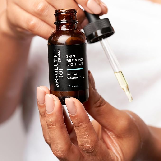 Retinol Oil Serum with Vitamin C, Skin Refining Night Oil for Fine Lines and Hyperpigmentation with Sensitive Skin Friendly Granactive Retinoid - Unscented - 0.5 Fl Oz Sample Size