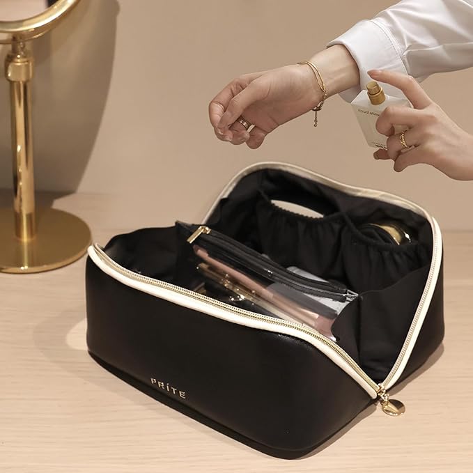 Prite travel cosmetic bag makeup