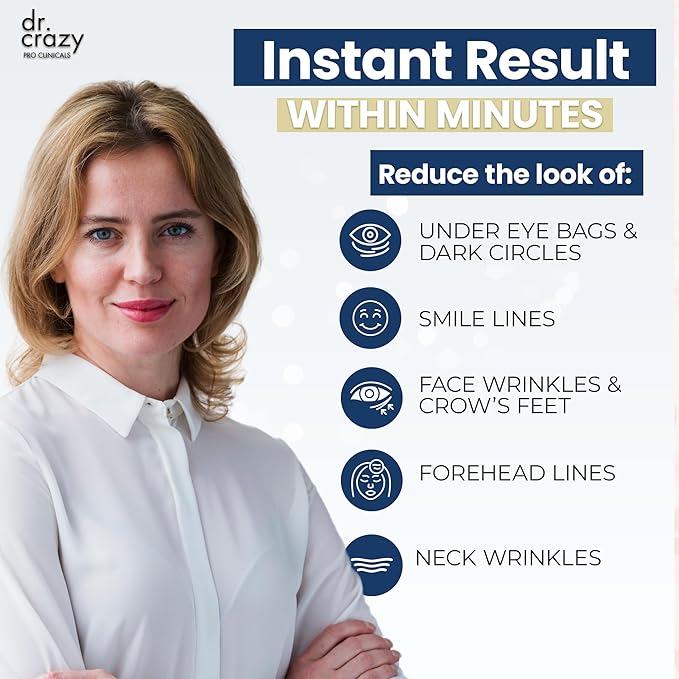 Instant Under Eye Bag Remover – Anti-Aging Under Eye Cream for Dark Circles and Puffiness - Rapid Eye & Face Lift – No Flakes or Residue – 10ml