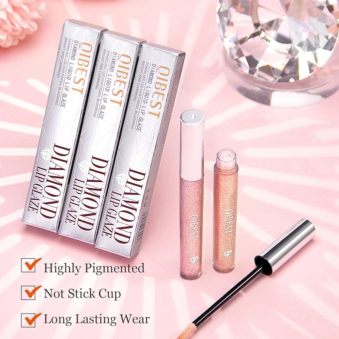 Metallic Liquid Lipsticks Pink, Metallic Lipstick Waterproof Long Long