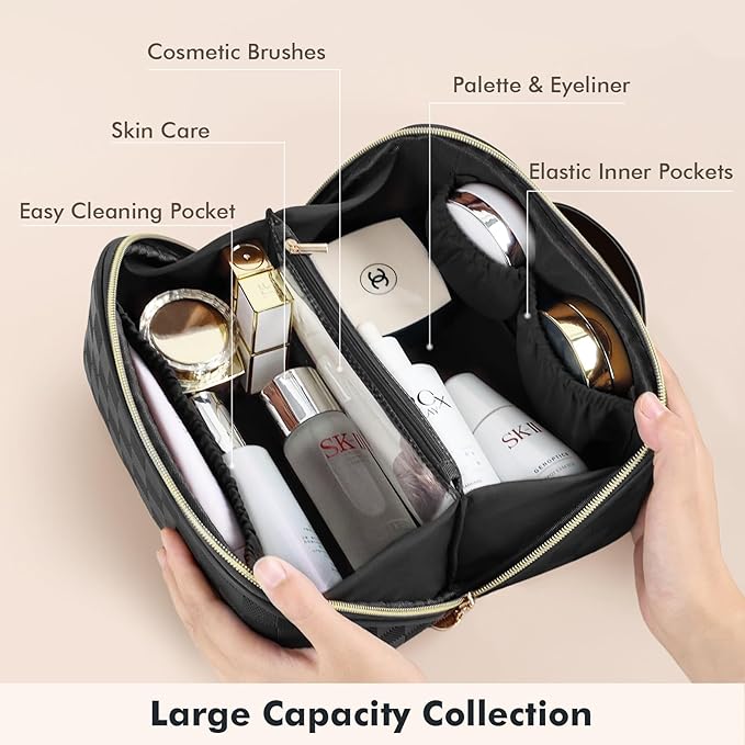 Prite travel cosmetic bag makeup
