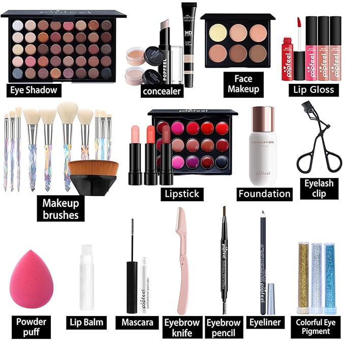 All-in-One Makeup Gift Set Carry All Makeup Kit