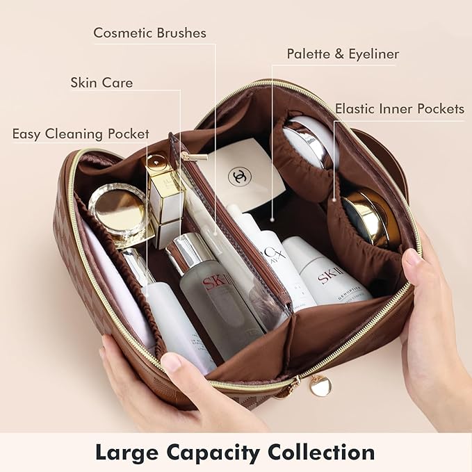 Prite travel cosmetic bag makeup