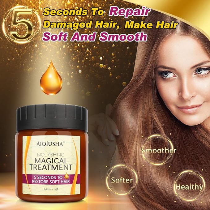 Hair Mask for Color Treated and Bleached Hair - Deep Repair Treatment for Damaged, Dry Hair - 120ml, 4.06 Fl Oz (Pack of 1)