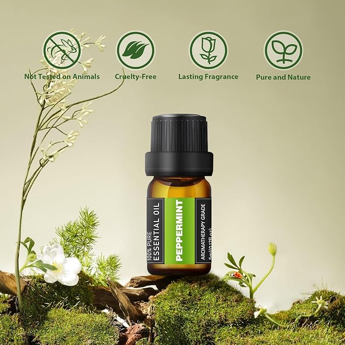 Premium Essential Oils Set - Pure Essential Oils-Perfect for Diffuser, Humidifier, Massage, DIY Candle and Soap Making(60x5 ML)