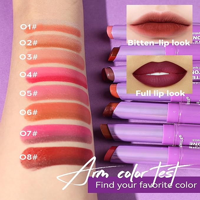 Glitter Lipstick 2 In 1 Two Tone Lipsticks, 18H Waterproof Long Lasting Sparkling Shimmer Metallic Glitter Lip Gloss, Shiny Matte Lip,Bold Glimmer Glow Lip Gloss for Women Christmas Lip Makeup (#02)