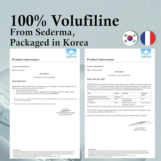 Volufiline & Niacinamide Serum Bundle β 100% Pure Volufiline for Skin Firming + 20% Niacinamide for Pore Minimizing & Brightening β Anti-Wrinkle, Collagen Boosting & Even Skin Tone Korean Skincare
