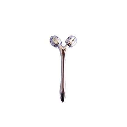 MiniSculpt Stainless Steel Mini Facial Massager - Metal Face Roller for Sculpting, Neck & Eye Massage, Depuffing, Skincare Gift