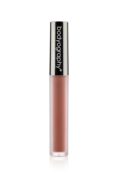 Bodyography Lip Lava Liquid Lipstick - Long-Lasting Lipstick - Bright and Bold (Naked (Matte Light Brown Nude))