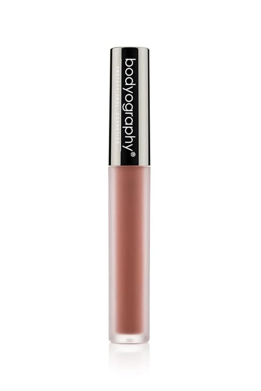 Bodyography Lip Lava Liquid Lipstick - Long-Lasting Lipstick - Bright and Bold (Naked (Matte Light Brown Nude))