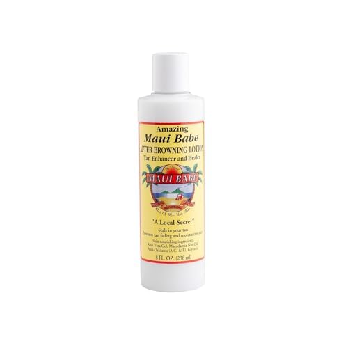 Maui Babe Before And After Browning Lotion 2 Pack - Outdoor Tanning Lotion 8oz & After Sun Lotion 8 oz With Quest Makeup Bag - Maui Babe Suntan Lotion Kit - Dark Tanning Formula Sun Tanning Lotion