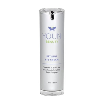 YOUN Beauty Retinol Eye Cream by Plastic Surgeon Dr. Anthony Youn | Paraben-Free Night Eye Cream with Liposomal Retinol & Hyaluronic Acid | Under Eye Cream for Hydration and Skin Firming, 1 Fl Oz