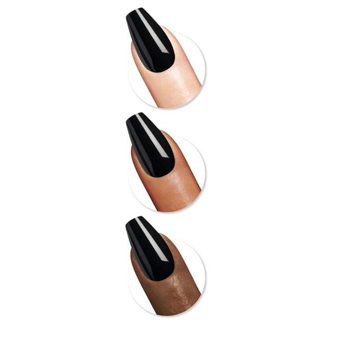 Sally Hansen Instant Cuticle Remover and Salon Effects Perfect Press-On Nails Kit, Nail Glue and 30 Designs