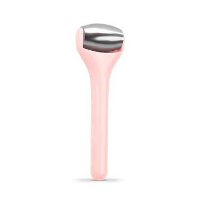 MAANGE Mini Eye & Face Rollers for Eye Massager, Stainless Steel Eye Ice Roller for Relief Puffiness Migraine Skincare Facial Roller (Pink)