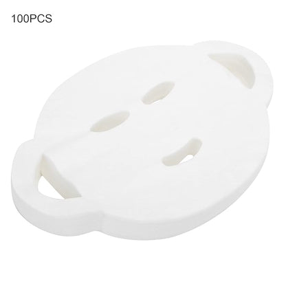 ZJchao Facial Mask Paper, 100 Pcs DIY Facial Mask Sheet DIY Layout Dry Facial Mask Paper Diy Cotton Face Mask Paper Paper Facial Mask for Facial Retention Skincare Cotton Mask Paper Spa
