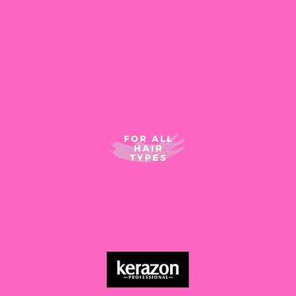 KERAZON Intensive Brazilian Hair BTX Treatment 32oz 946ml For All Hair Types, Thermal Activated Hair Mask Damaged Dry Repair and Long Lasting Volume And Frizz Control. Salon Size Packaging may vary.