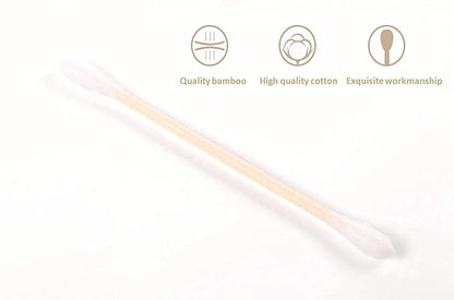 1500pcs natural bamboo cotton buds,organic