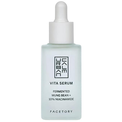 FACETORY 23 Sheet Mask Collection and Urban Calm Vita Serum Bundle - Brightening and Hydrating Skincare Set - 23 Sheet Masks and 1 Niacinamide Serum - for All Skin Types