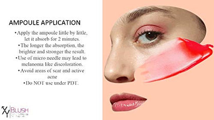 XY PROFESSIONAL BB Glow BLUSH Pigment Foundation Ampoule Primer Smile Facial Skin serum Starter Kit- BB Blush Treatment KOREA Microneedling Academy supplies PINK color