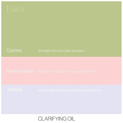 ESKER - Scent-Free Clarifying Body Oil For Sensitive Skin | Vegan, Cruelty-Free, Clean Beauty (4 fl oz | 120 ml)