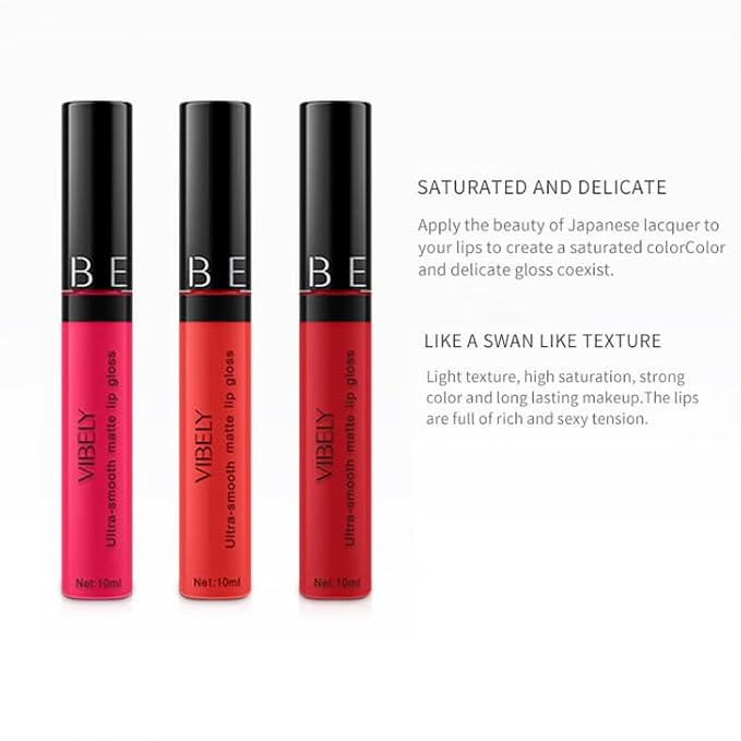 10-color matte non-stick cup lip glaze non-decolorizing brown non-stick