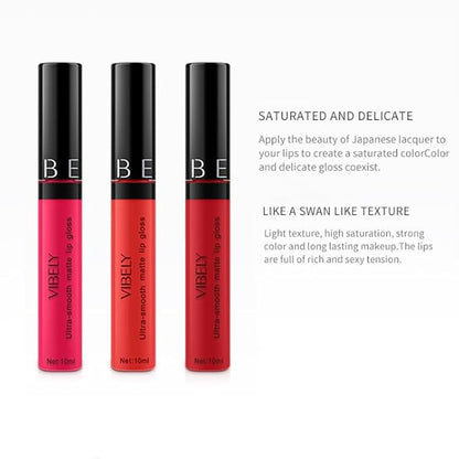 10-color matte non-stick cup lip glaze non-decolorizing brown non-stick