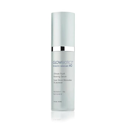 Glowbiotics Ultimate Youth Restoring Serum with Retinol, Probiotics, Vitamin C & Peptides – 5‑in‑1 Firming, Brightening Anti‑Aging Treatment for Face, 1 Fl Oz
