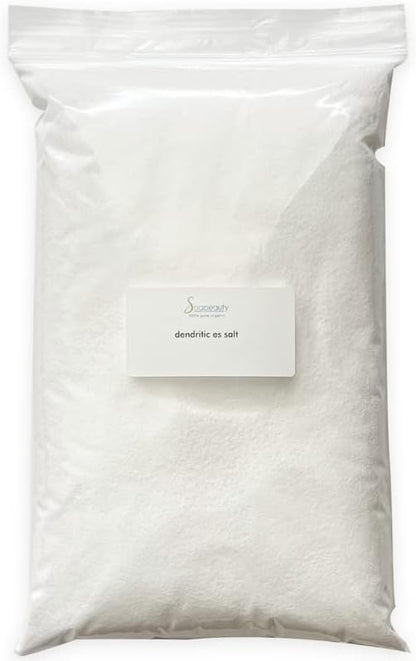 Soapeauty Dendritic Salt 4 OZ | Premium Fine Salt Grain Body Scrub, Milk Bath, Exfoliant for Relaxation