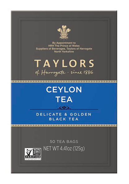 Taylors of Harrogate Pure Ceylon, 50 Teabags (Pack of 6)