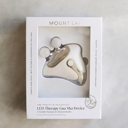 Mount Lai Vitality Qi LED Gua Sha Device, LED Light Therapy for Face, Gua Sha Facial Tools for Firming, Lifting, Sculpting, Anti-Aging, Tension-Melting, Face Lift Device Heat Therapy and Rejuvenation