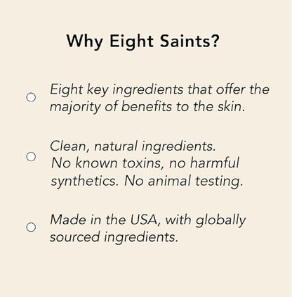 Eight Saints High Society Botanical Face Oil, Natural and Organic Anti Aging Facial Oil with Jojoba, Vitamin E, Marula, and Neroli, 1 Ounce