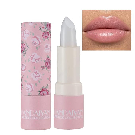 Matte Nude Lipstick,Nudes Paper Tube Lipsticks Smooth Velvety Lip Gloss, Long Lasting Lip Stick Non-Stick Cup Amber Lip Stick,Senior Matte Lip Makeup Gifts for Women and Girls (#01 Transparent )