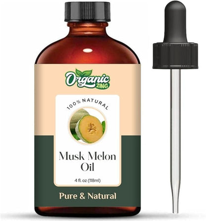 Musk Melon (Cucumis Melo) Oil | Pure & Natural Carrier Oil for Aroma, Skincare & Massage - 118ml/3.99fl oz