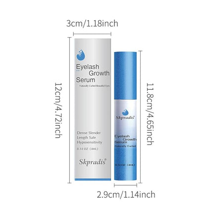Advanced Lash Serum for Eyelash Growth: Eyelash Enhancing Serum to Grow Longer Fuller and Thicker Looking Eyelashes - Vegan & Cruelty-Free for Sensitive Eyes, 4mL