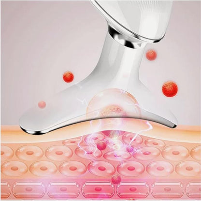 Red Light Therapy for Face & Neck – 7-Color LED Skin Tightening Massager – Anti-Aging Microcurrent Face Lift Device & Gua Sha Facial Tool for Wrinkle Reduction & Lymphatic Drainage