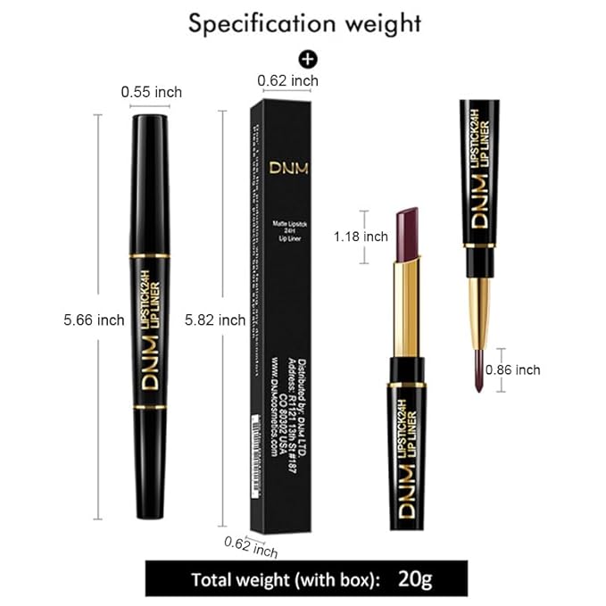 evpct 3Pcs Chestnut Nude Brown Matte Lip Line