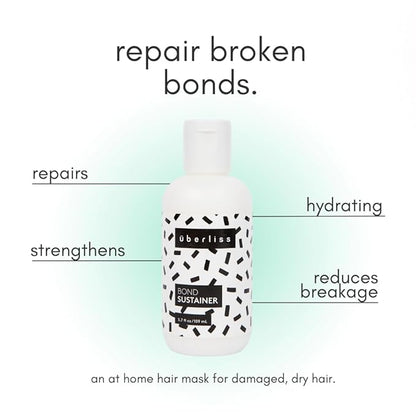 Bond Repair Conditioner - 3.7 oz - Hair Mask For Damaged Hair - Patented Formula - Instant Results and Improvement