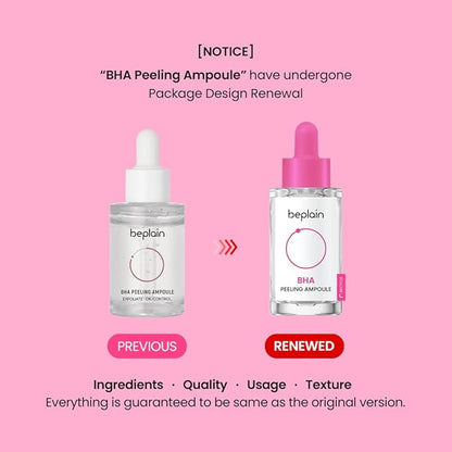 beplain 0.2% Salicylic Acid Serum | BHA Gentle Exfoliating Serum | Pore Refining, Oil & AcneControl | 1.01fl.oz | Korean skin care