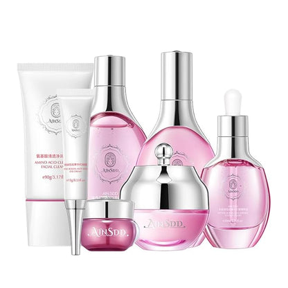 Hyaluronic Acid Anti Aging Skin Care Set Daily Skincare Kit For Women Gift Set 7 Pieces Women Beauty Set Valentine‘s day gift