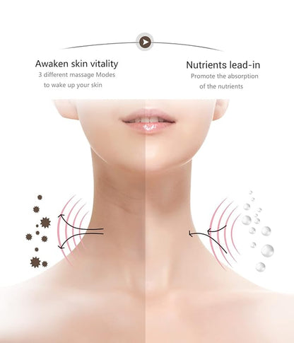 Ms.W Red Light Face Massager Electric Face Lifting, Facial Massager for Skin Care with LED, Heated, and Vibration,Tightenings and Rejuvenation for Face and Neck
