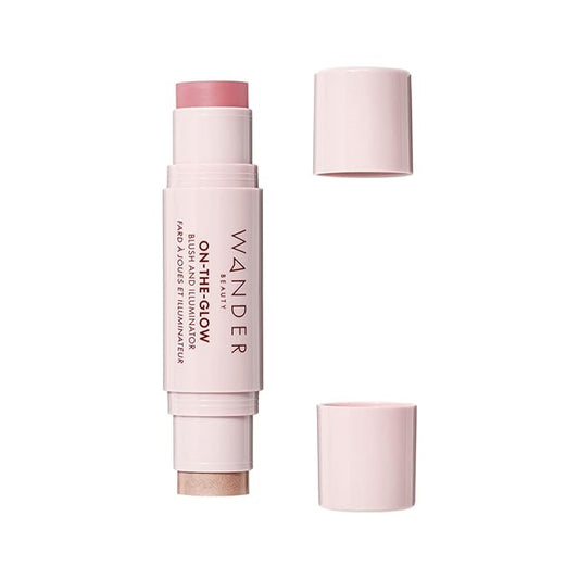 Wander Beauty On-the-Glow Blush and Illuminator - Petal - 0. 4 oz