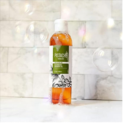 Pistaché Skincare Pistachio Oil Winter Defense Hydration Duo Set + Whipped Body Butter + Cleansing Shower Oil + Hydrating and Nourishing + Moisturizing + Softening + Vitamin E + Antioxidant Protection