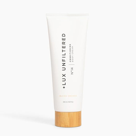 '+ Lux Unfiltered N°14 Conditioning Body Cream in Blood Orange, Deep Daily Moisturizing Body Lotion, Hydrating Lotion for Dry Skin, Skincare Grade Ingredients, Gluten Free, Cruelty Free + Vegan