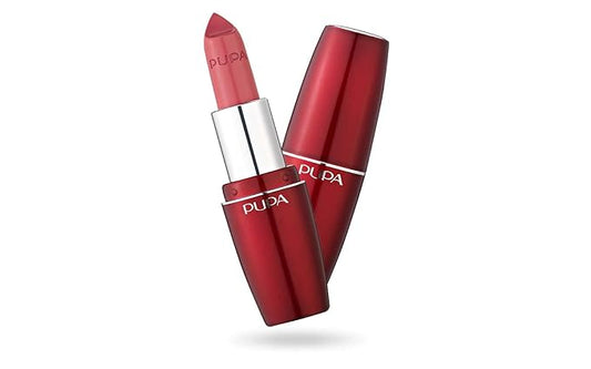 Pupa Milano Volume - Plumping, Hydrating, Cream Formula Lipsticks - Lasting Color That Stays All Day Long - Lustrous, Flattering Shades For All Skin Complexions - 102 Romantic Rose - 0.123 Oz