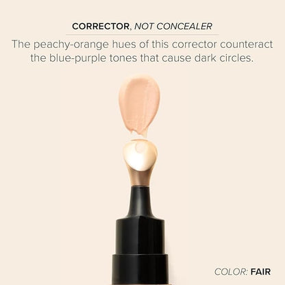 DRMTLGY Luminous Eye Corrector SPF 41, Under Eye Color Corrector for Dark Circles, Anti-Aging Tinted Eye Cream, Hydrating Eye Serum with Peach Undertone FSA/HSA Eligible, Tan