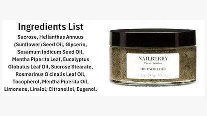 Powerful Sugar Body Exfoliator | Hand and Foot Scrub with Brown Sugar | Exfoliating Scrub for Smooth Skin | Sunflower & Sesame Oils | Peppermint, Eucalyptus & Rosemary | 100% Natural | 50 ml