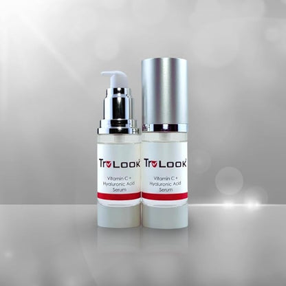 Vitamin C + hyaluronic Acid Serum, Anti Aging, Anti Wrinkle, Improves Dark Spots, Tone, & Fine Lines Made is USA